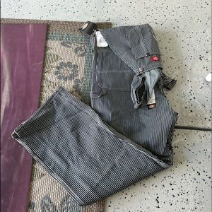 Dickies Hickory Stripe Bib Overall. NWT